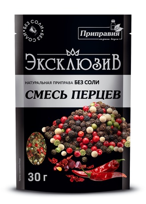 Натуральная приправа без соли "Смесь перцев"