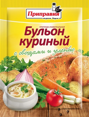 Приправа универсальная "Бульон куриный с овощами и зеленью"